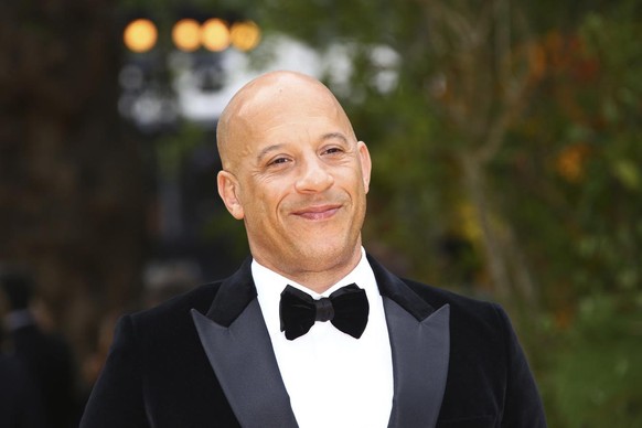 Actor Vin Diesel poses for photographers upon arrival at the 'Lion King' European premiere in central London, Sunday, July 14, 2019. (Photo by Joel C Ryan/Invision/AP)