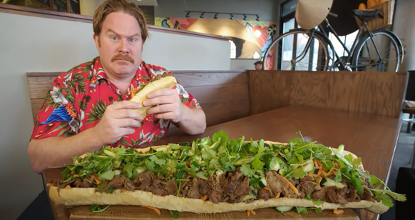 Casey Webb a 30 minutes pour finir ce sandwich de 2 kilos.