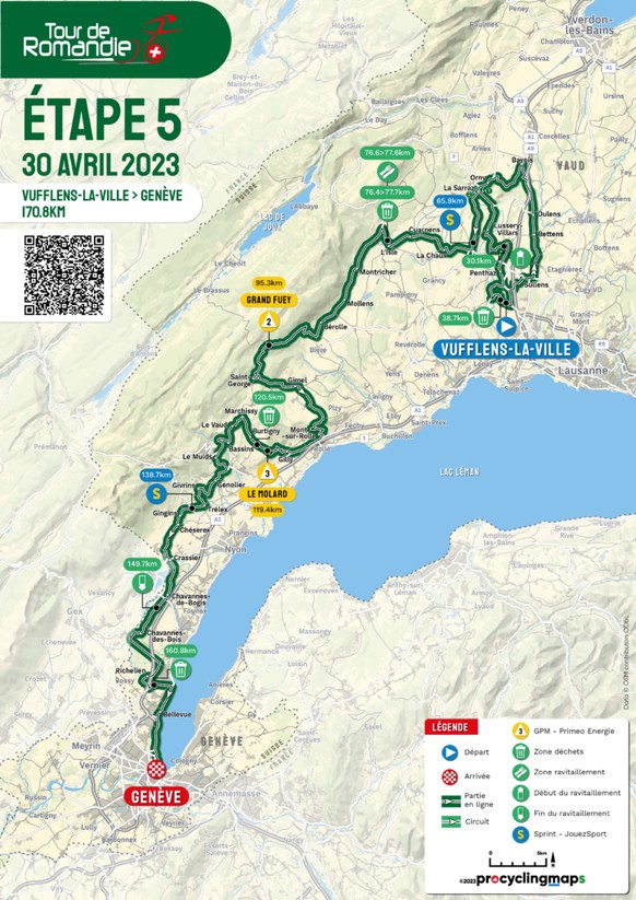 Tour de Romandie 2023, Genève et Vaud