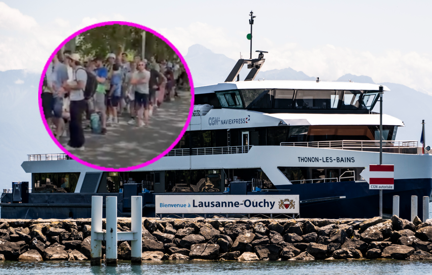 Les bateaux de la CGN pris d'assaut à Ouchy ce mardi