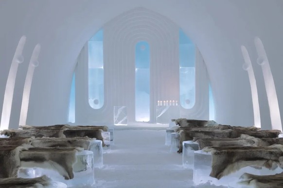 Ice Hotel en Laponie suédoise.