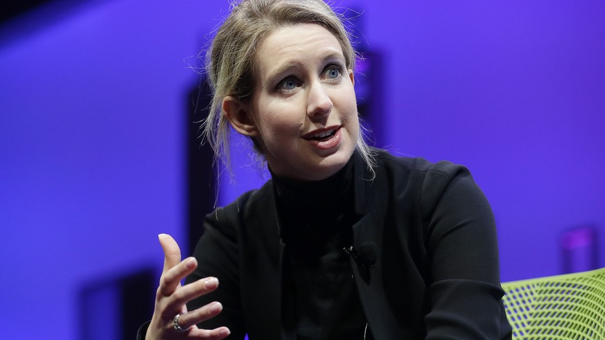 FILE - In this Nov. 2, 2015, file photo, Elizabeth Holmes, founder and CEO of Theranos, speaks at the Fortune Global Forum in San Francisco. Former U.S. Secretary of Defense James Mattis testified Wed ...