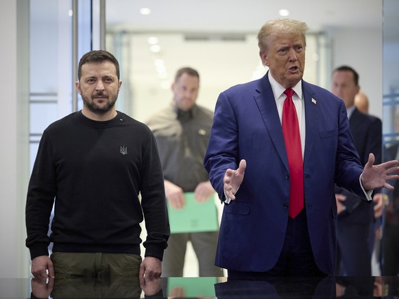 Volodymyr Zelensky et Donald Trump à New York.