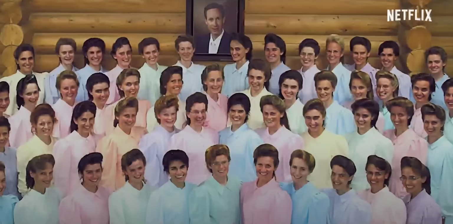 Image d'archive tirée du documentaire Keep sweet, pray and obey (2022) consacré à la FLDS et à l'une de ses principales figures, Warren Jeffs.