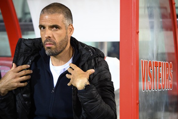 ARCHIVBILD ZUR MELDUNG, DASS FABIO CELESTINI NEUER SION-TRAINER WIRD --- L'entraineur lucernois Fabio Celestini lors de la rencontre de football de Super League entre le FC Sion et le FC Luzern, FCL, ...