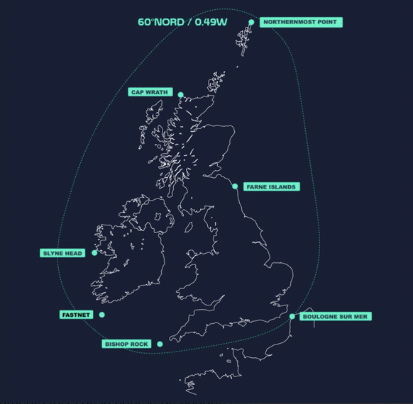 Les monocoques feront une boucle, au départ et à l’arrivée de Boulogne-sur-Mer, du 29 juin au 6 juillet pour les meilleurs. Ils parcourront 2 000 milles autour des îles Britanniques (plus de 3200 kilo ...