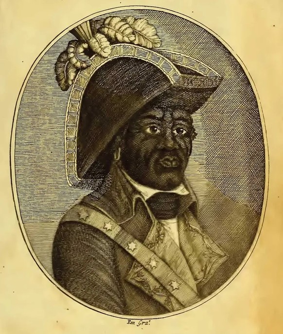 Portrait de Georges Biassou, début du 19e siècle.
https://archive.org/details/vidadejjdessalin00dubr/page/n1/mode/2up