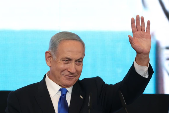 Victoire grâce à l'extrême droite: Benyamin Netanyahu.