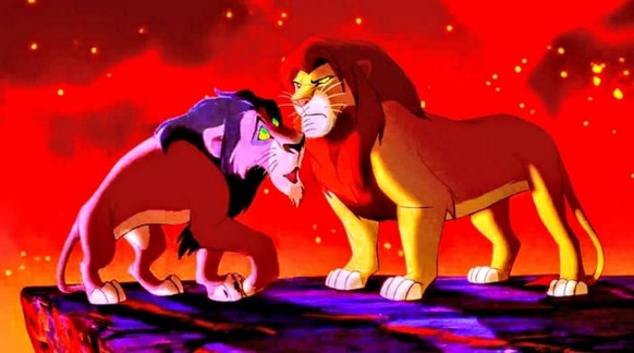 Matthew Broderick and Jeremy Irons in Der König der Löwen (1994)