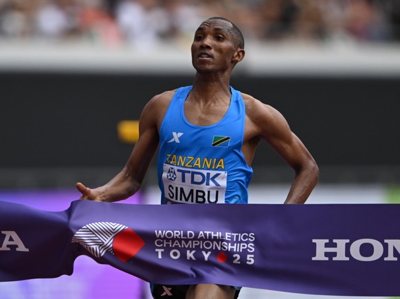Alphonce Felix Simbu a remporté au sprint le marathon des Mondiaux de Tokyo