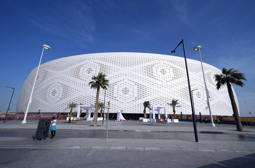 Belgium v Morocco - FIFA World Cup, WM, Weltmeisterschaft, Fussball 2022 - Group F - Al Thumama Stadium General view outside the ground ahead of the FIFA World Cup Group F match at the Al Thumama Stad ...