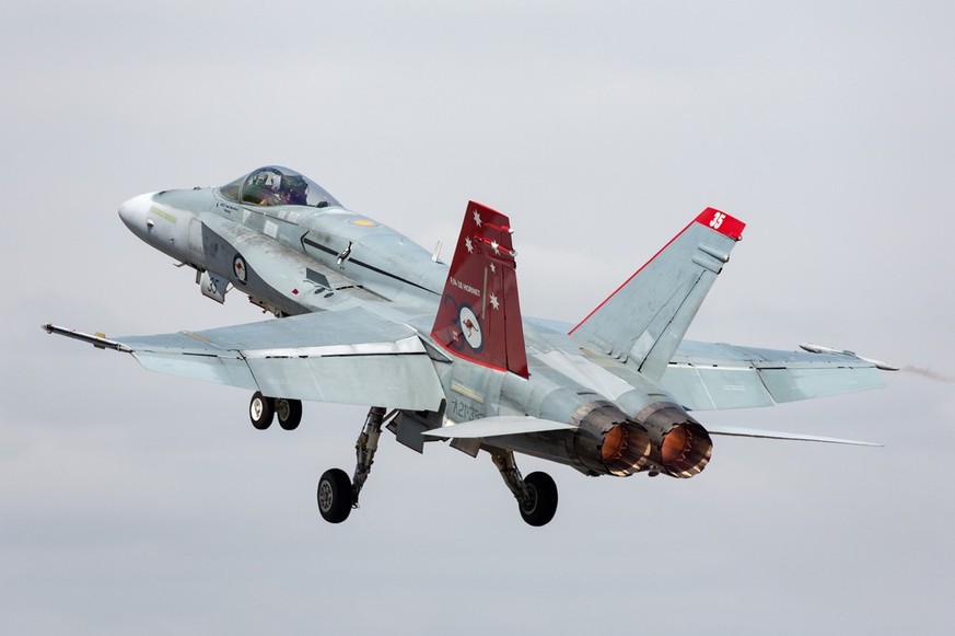 Un F-18 Hornet des forces aériennes australiennes.