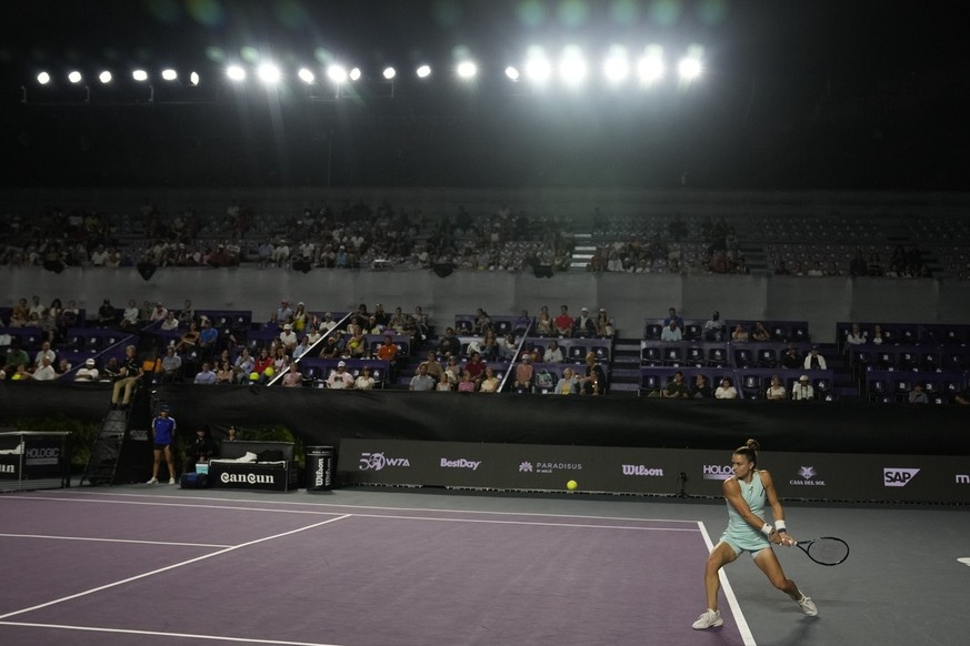 Le match entre Sakkari et Pegula était lui aussi loin d'être joué à guichets fermés.
