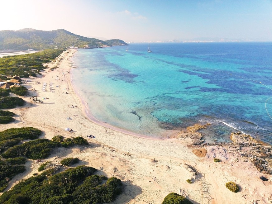 Platja des Cavallet, Ibiza, Espagne