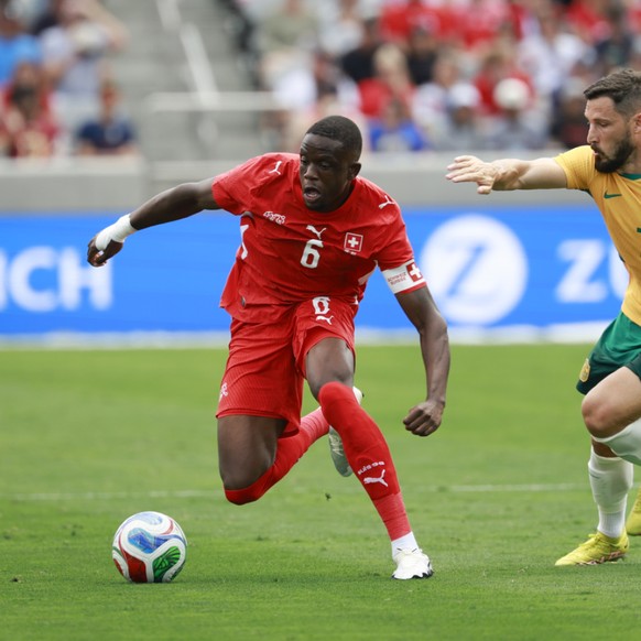 Denis Zakaria, ici lors du dernier match amical contre l'Australie, a été titularisé par Murat Yakin.