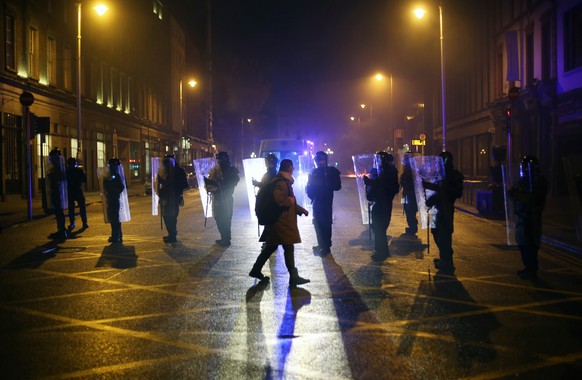 La police a été déployée dans les rues.