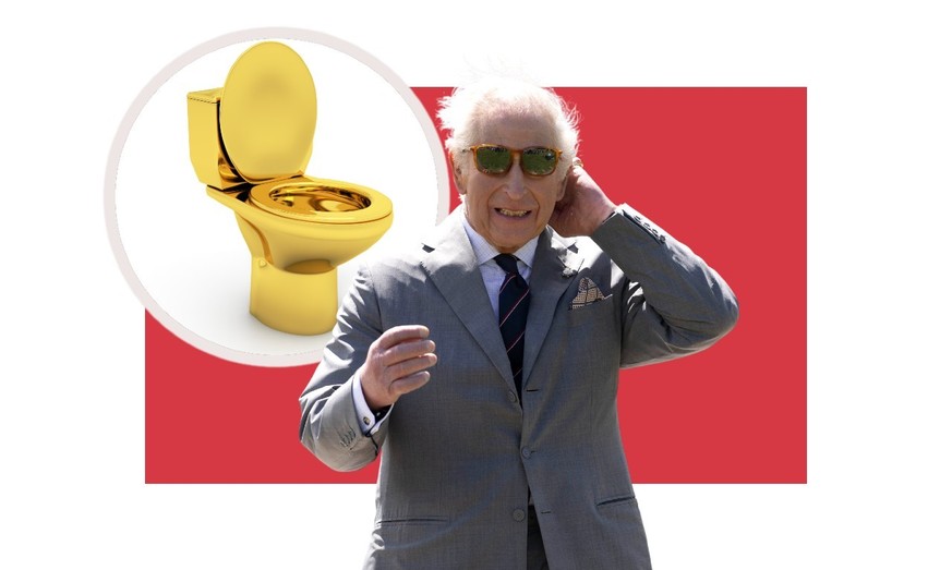 Aux Etats-Unis, Charles III a encore eu un problème de WC