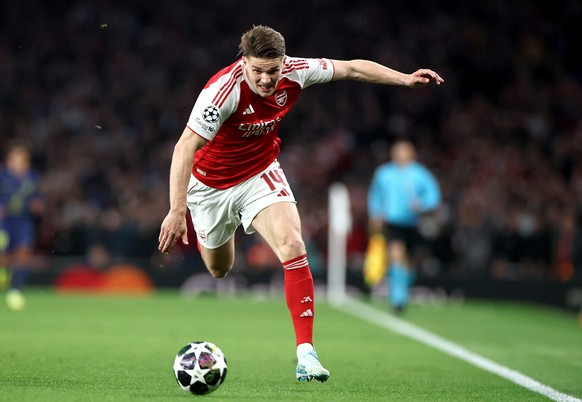 epa12934790 Viktor Gyokeres of Arsenal in action during the UEFA Champions League semi-finals 2nd leg match Arsenal FC against Atletico de Madrid, in London, Britain, 05 May 2026. EPA/NEIL HALL