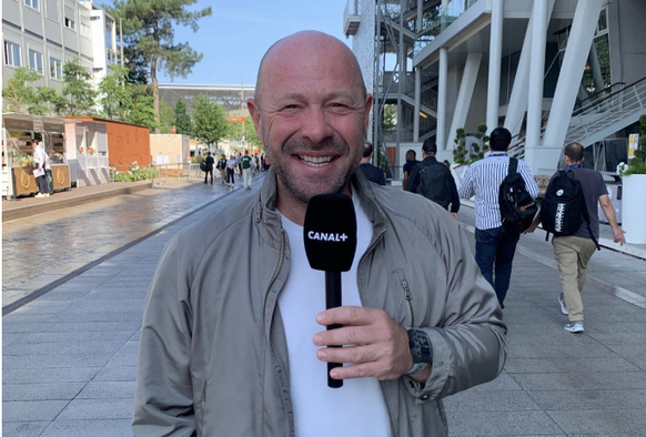 Julien Varlet dans les allées de Roland-Garros.