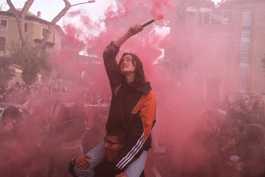 Manifestations en marge du G20, dimanche à Rome.