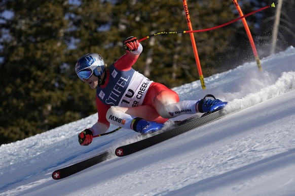 Marco Odermatt of Switzerland skis during a men&#039;s World Cup downhill training run Wednesday, Nov. 29, 2023, in Beaver Creek, Colo. (AP Photo/Robert F. Bukaty)