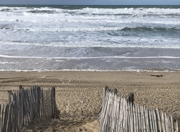 L'une des nombreuses plages de Lacanau.