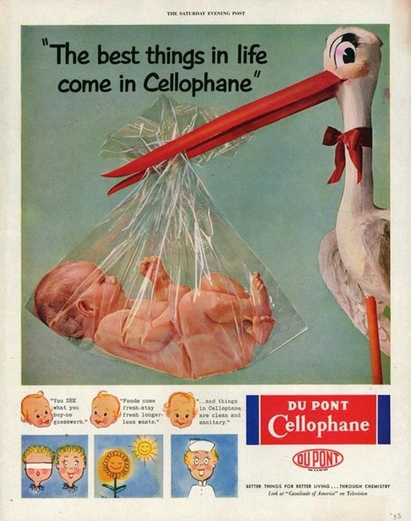 Emballé ainsi, l'enfant n'aurait probablement pas survécu au vol des cigognes.