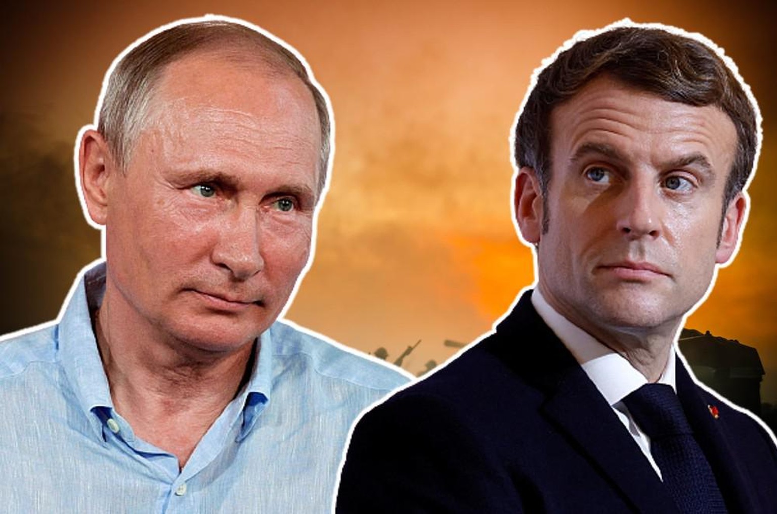 Le président russe, Vladimir Poutine, et son homologue français Emmanuel Macron vont discuter pour éviter une guerre en Ukraine. 