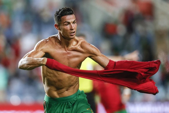 Ronaldo la semaine dernière lors de son doublé contre l'Irlande.