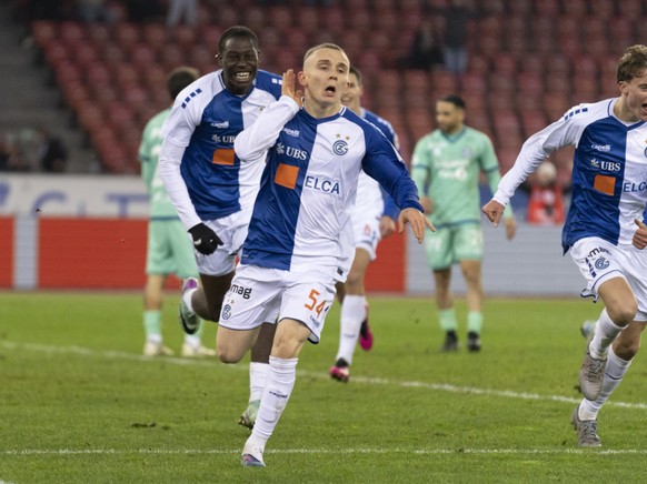 La joie de Samuel Krasniqi après son but