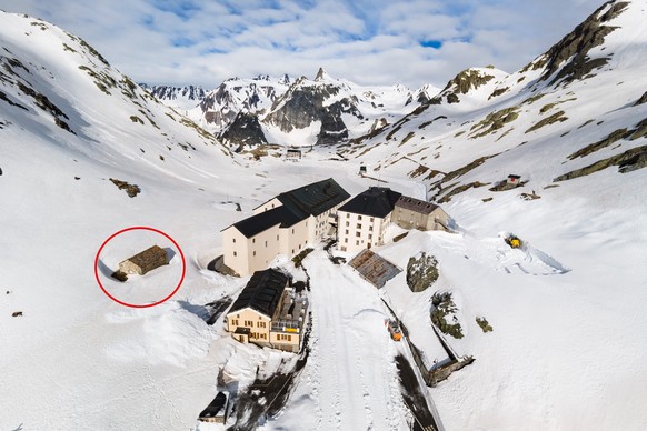 L&#039;hopsice et la morgue du Grand-Saint-Bernard.