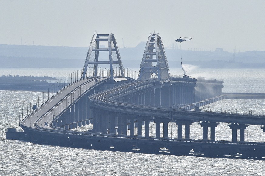 Le pont de Crimée avait déjà été frappé en octobre 2022.