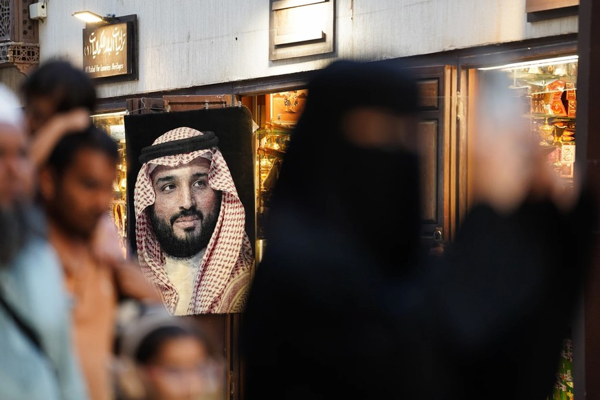 Portrait du prince héritier saoudien Mohammed bin Salman à Djeddah: sous son règne, les exécutions augmentent fortement.