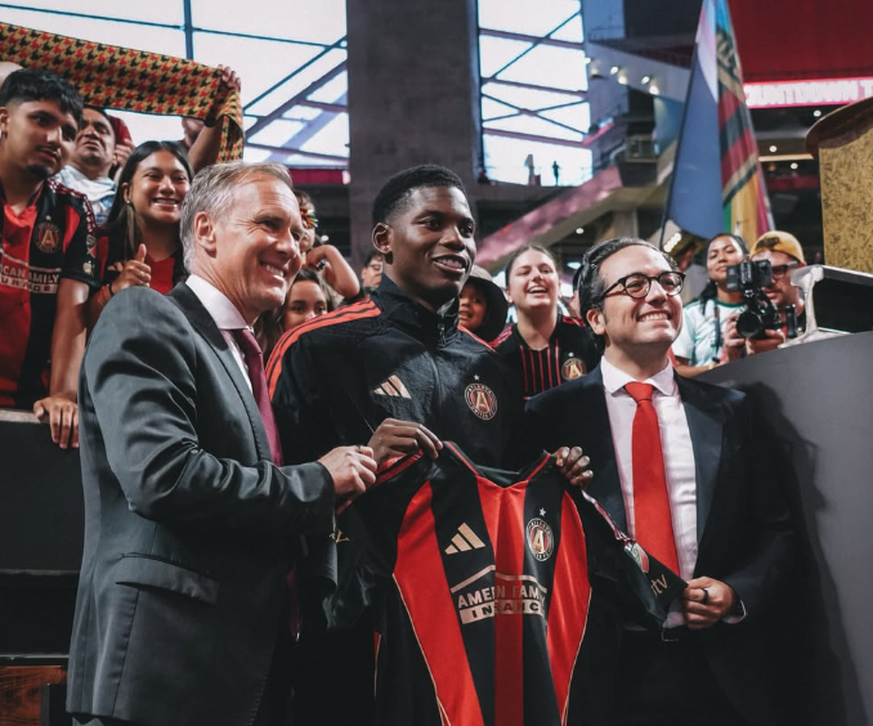 Breel Embolo a déjà été présenté officiellement à Atlanta.