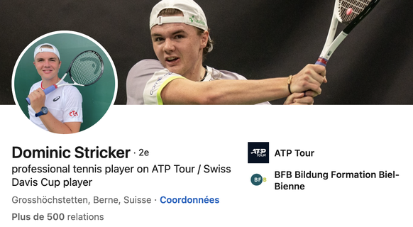 La sœur aînée de Stricker gère les contenus sur les médias sociaux, où le tennisman est présent sur tous les canaux, même sur la plateforme professionnelle Linkedin.