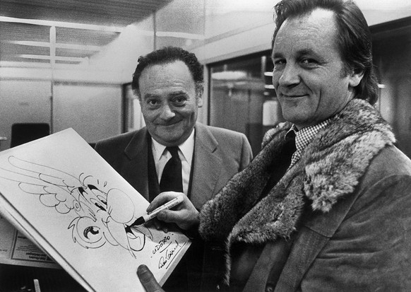 Le duo René Goscinny et Albert Uderzo.