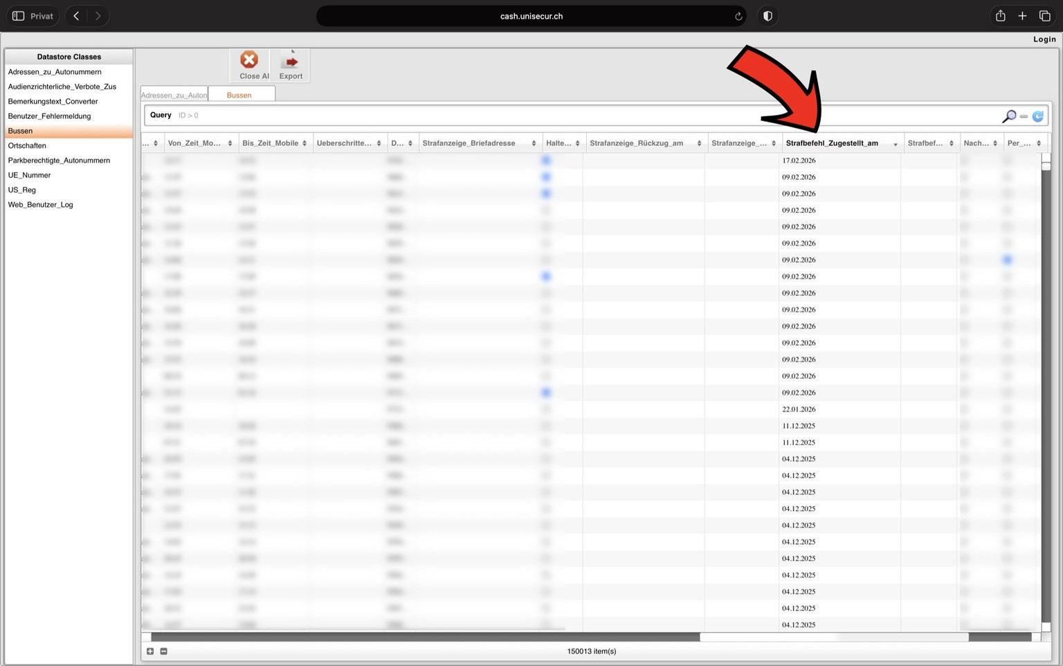 watson-Recherche zu Datenleck bei Unisecur und Funkwache (Mai 2026). Screenshot: verpixelt.