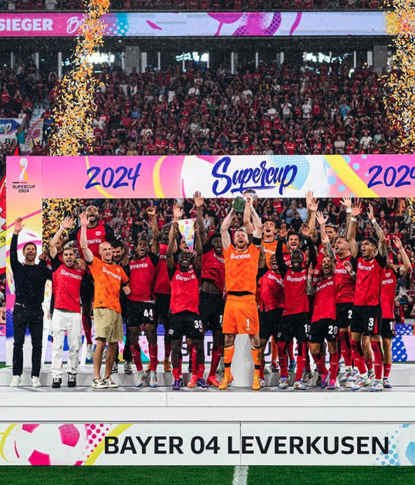 Leverkusen a remporté la Supercoupe d'Allemagne 2024 contre Stuttgart.