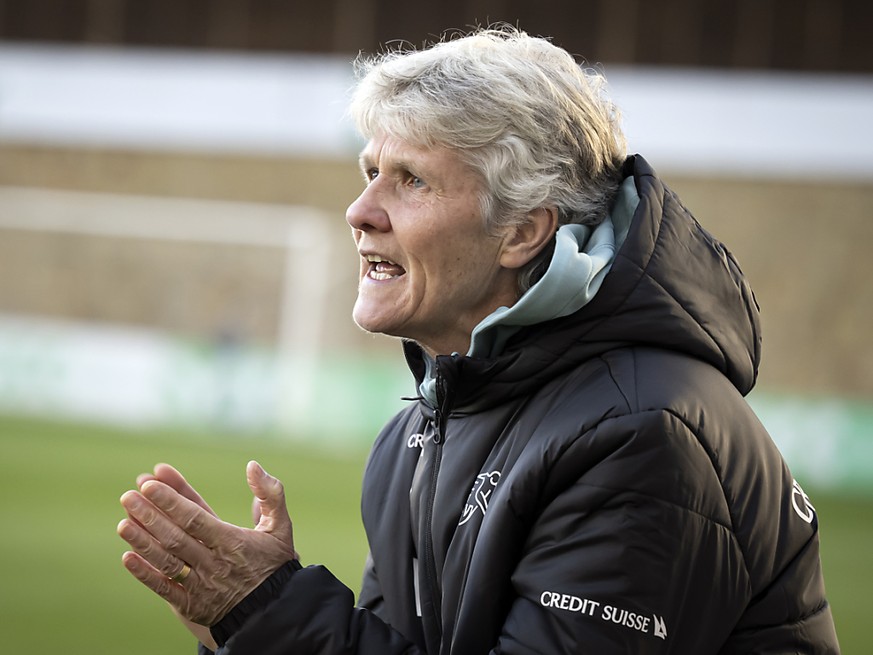La coach Pia Sundhage n&#039;a pas d� trop appr�cier le match des Suissesses.