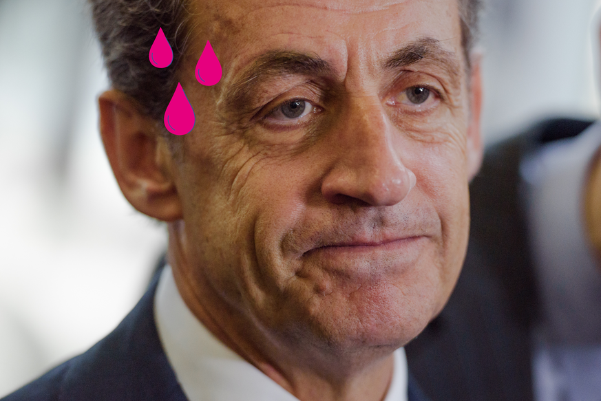 Nicolas Sarkozy, à droite, condamné à 1 an de prison ferme.