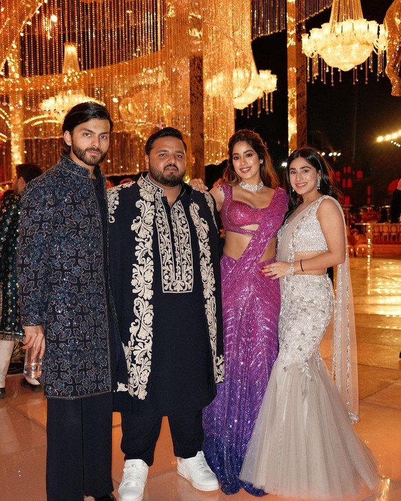 L'actrice indienne Janhvi Kapoor faisait également partie des célébrités présentes.