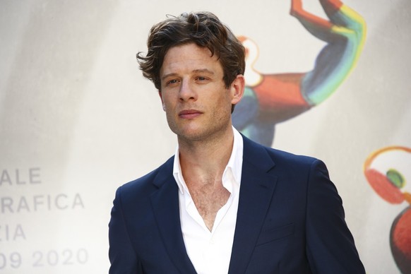 Actor James Norton poses for photographers upon arrival at the premiere of the film &#039;Nowhere Special&#039; during the 77th edition of the Venice Film Festival in Venice, Italy, Thursday, Sept. 10 ...