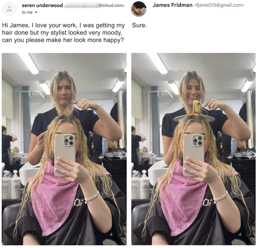 James Fridman Photoshop Trollerei
