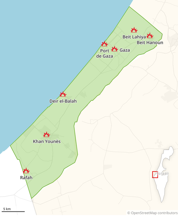 L'aviation israélienne frappe la bande de Gaza.