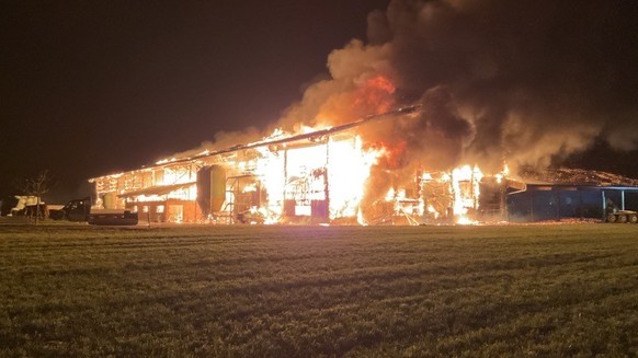 Un important incendie s&#039;est déclaré dans une ferme de la commune de Bottens.