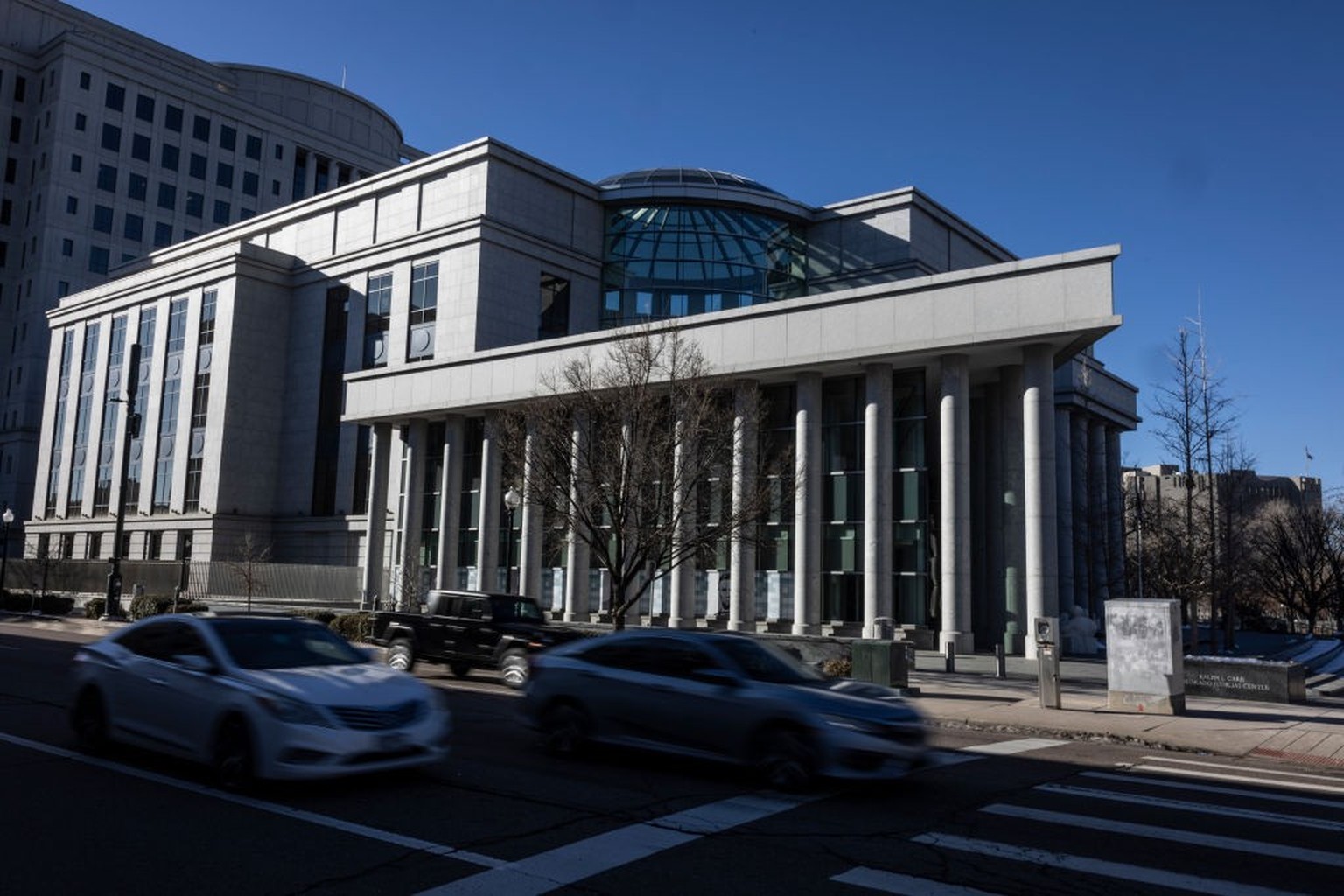 DENVER, COLORADO - JANUARY 2: The Ralph L. Carr Colorado Judicial Center, home of the Colorado Supreme Court, on January 2, 2024 in Denver, Colorado. A man broke into the building early Tuesday mornin ...