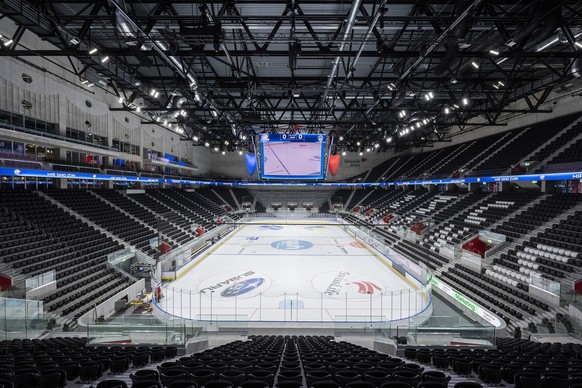 Blick in die Swiss Life Arena, das Stadion der ZSC Lions, fotografiert am Freitag, 14. Oktober 2022 in Zuerich. (KEYSTONE/Christian Beutler)