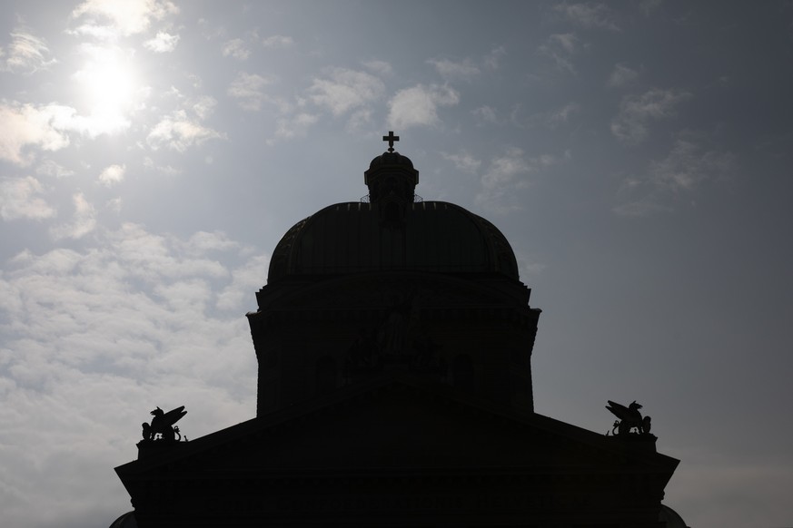 Das Bundeshaus, am Sonntag, 7. Maerz 2021, in Bern. (KEYSTONE/Peter Klaunzer)