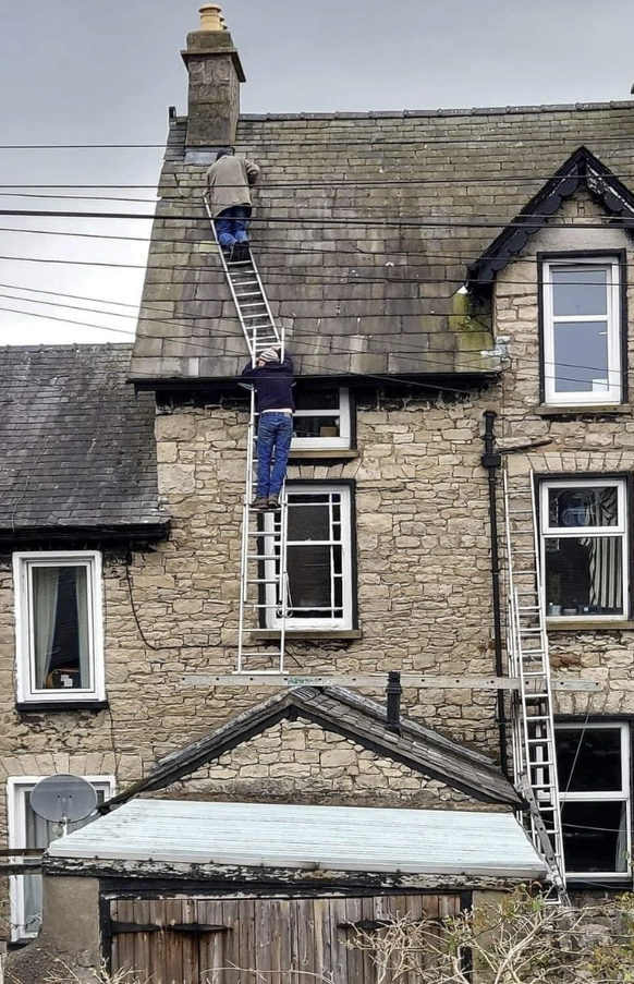 Die lustigsten fails der Woche: Leitern für Sicherheit