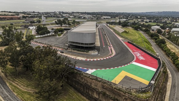 An aereal view of the Kyalami Grand Prix Circuit, a motor racing circuit in Midrand, on February 3, 2025. In the aspiration of Lewis Hamilton, apostle of a return of F1 to the only continent deserted  ...